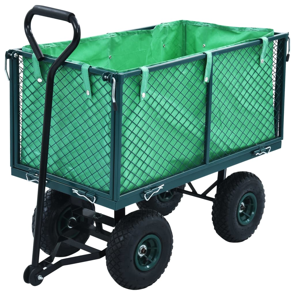 vidaXL Cărucior manual de grădină, verde, 350 kg vidaXL Cărucior manual de grădină, verde, 350 kg