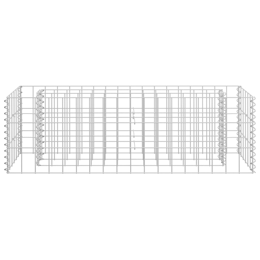 vidaXL Strat înălțat gabion, 90 x 30 x 30 cm, oțel galvanizat