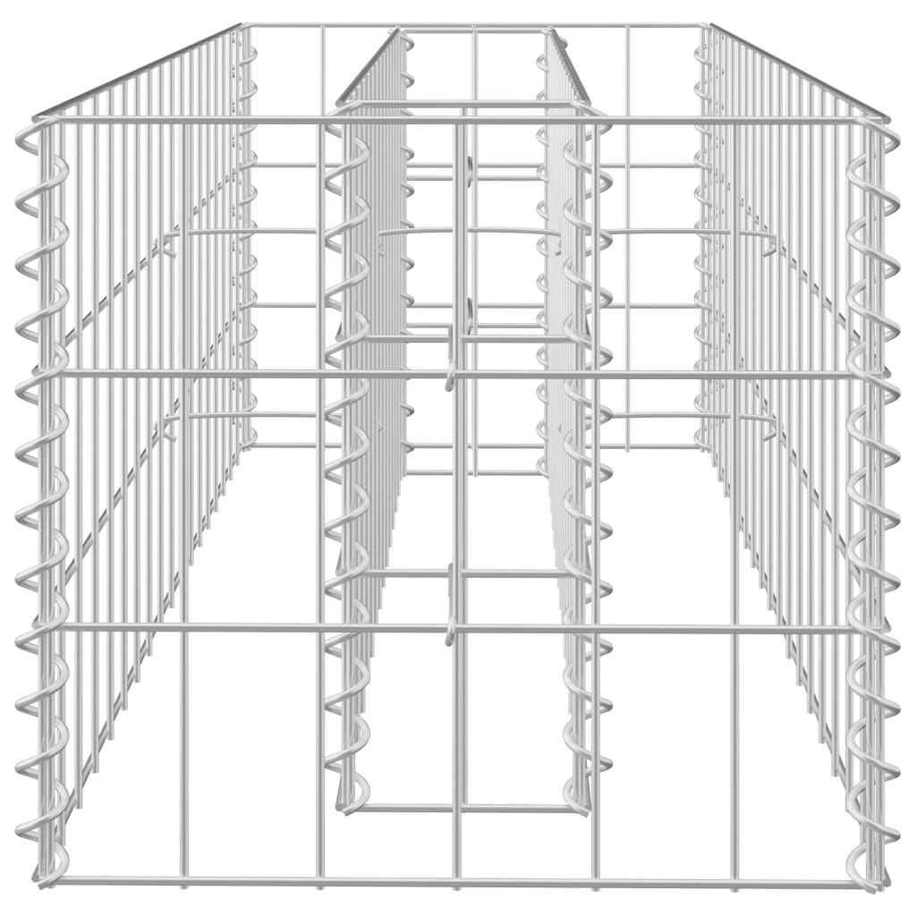 vidaXL Strat înălțat gabion, 90 x 30 x 30 cm, oțel galvanizat