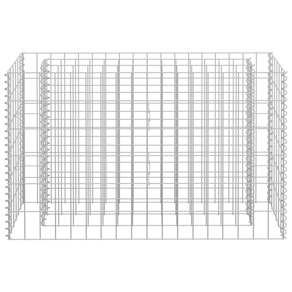 vidaXL Strat înălțat gabion, 90 x 30 x 60 cm, oțel galvanizat