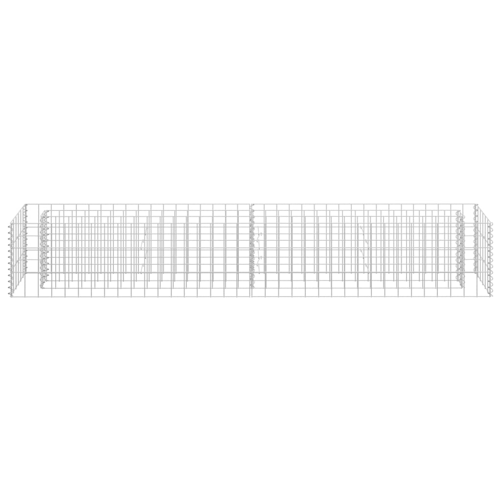 vidaXL Strat înălțat gabion, 180 x 30 x 30 cm, oțel galvanizat