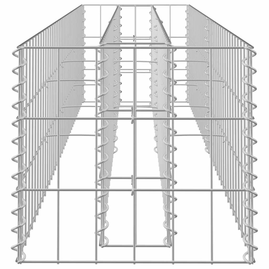 vidaXL Strat înălțat gabion, 180 x 30 x 30 cm, oțel galvanizat