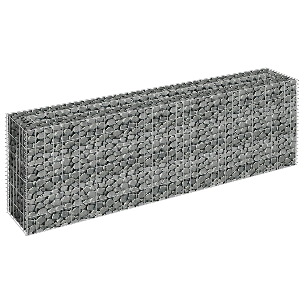 vidaXL Strat înălțat gabion, 180 x 30 x 60 cm, oțel galvanizat