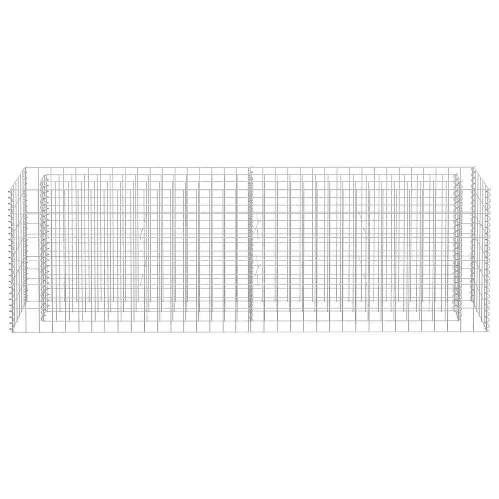 vidaXL Strat înălțat gabion, 180 x 30 x 60 cm, oțel galvanizat