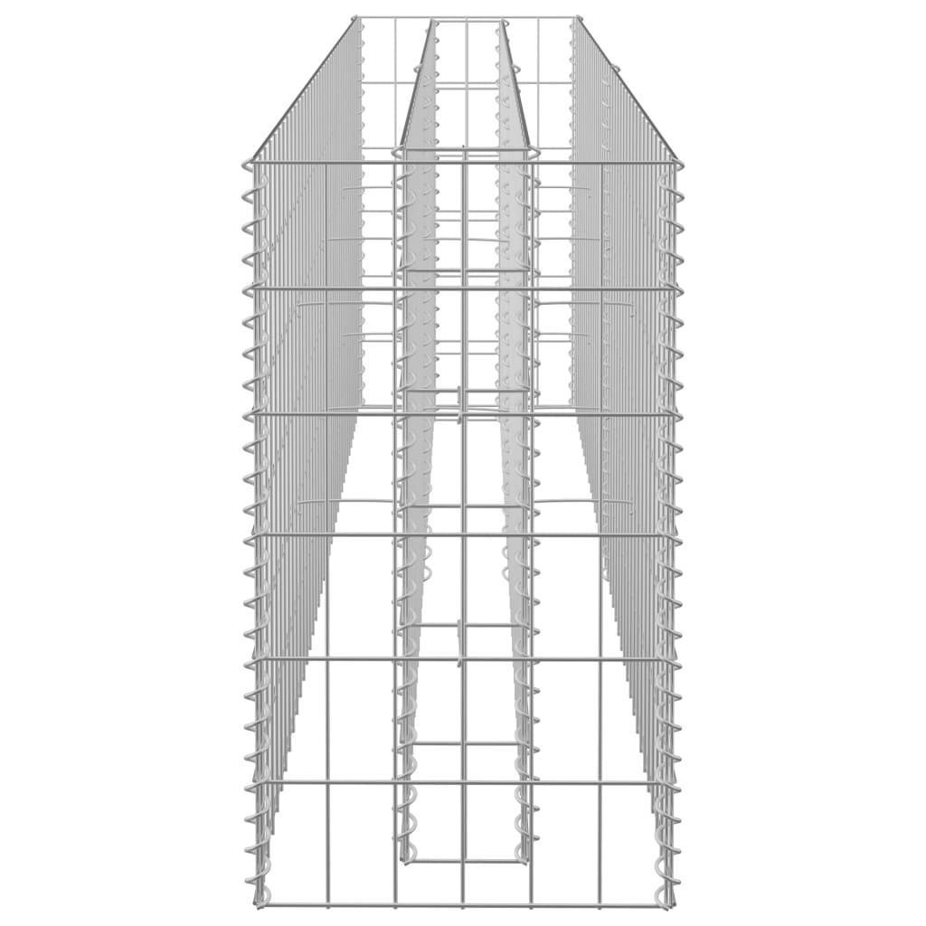 vidaXL Strat înălțat gabion, 180 x 30 x 60 cm, oțel galvanizat