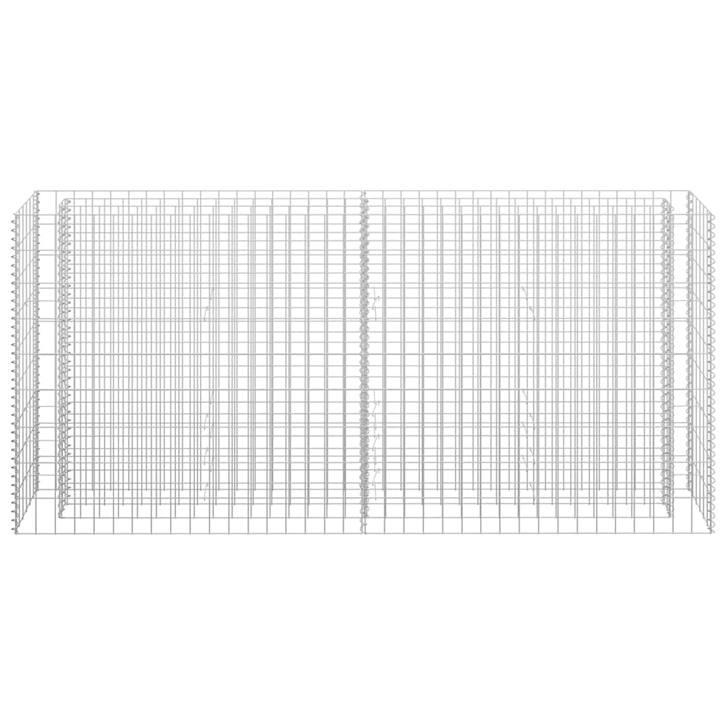 vidaXL Strat înălțat gabion, 180 x 30 x 90 cm, oțel galvanizat