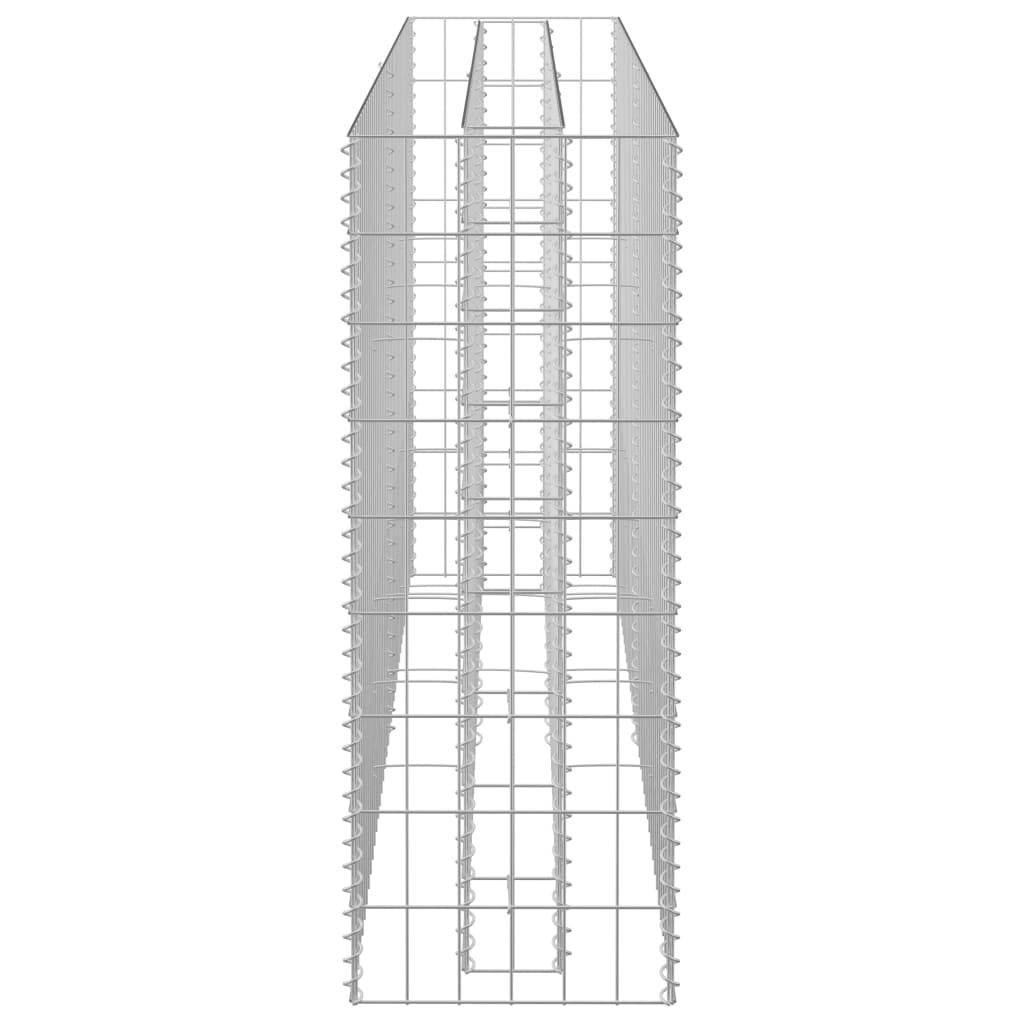 vidaXL Strat înălțat gabion, 180 x 30 x 90 cm, oțel galvanizat
