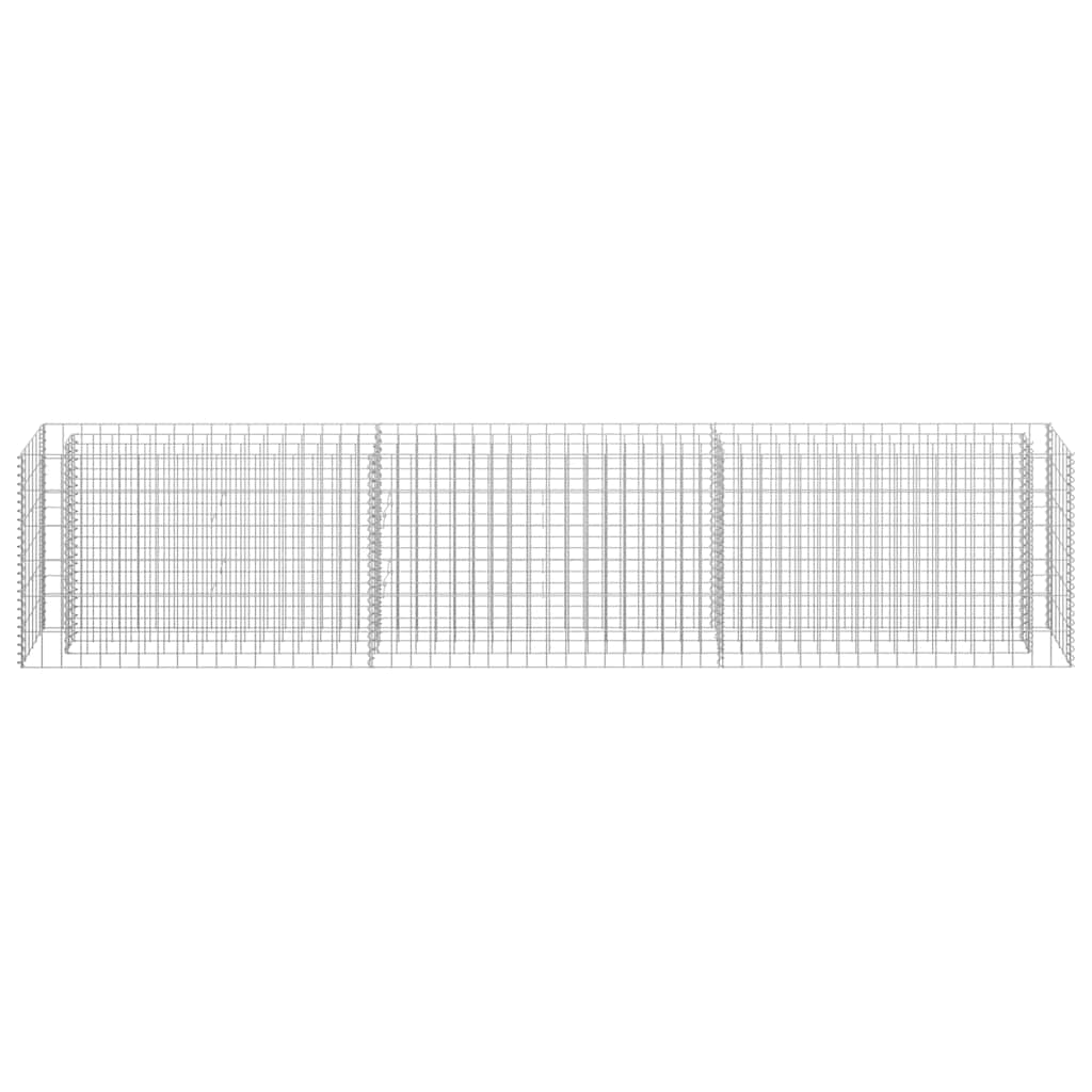 vidaXL Strat înălțat gabion, 270 x 30 x 60 cm, oțel galvanizat