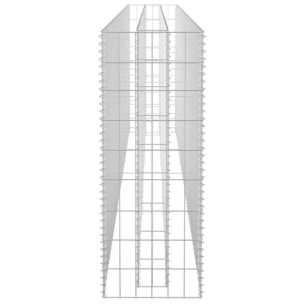 vidaXL Strat înălțat gabion, 270 x 30 x 90 cm, oțel galvanizat
