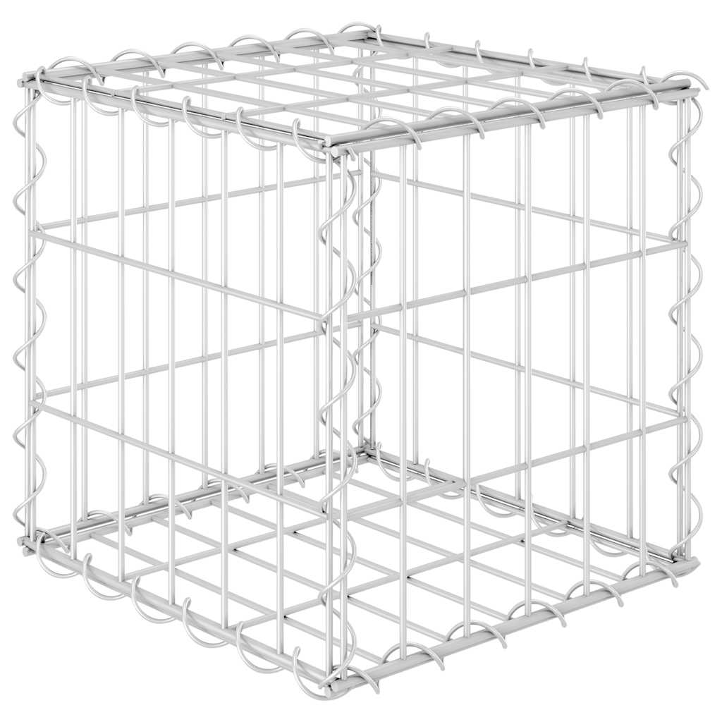vidaXL Gabion cub strat înălțat, 30 x 30 x 30 cm, sârmă de oțel