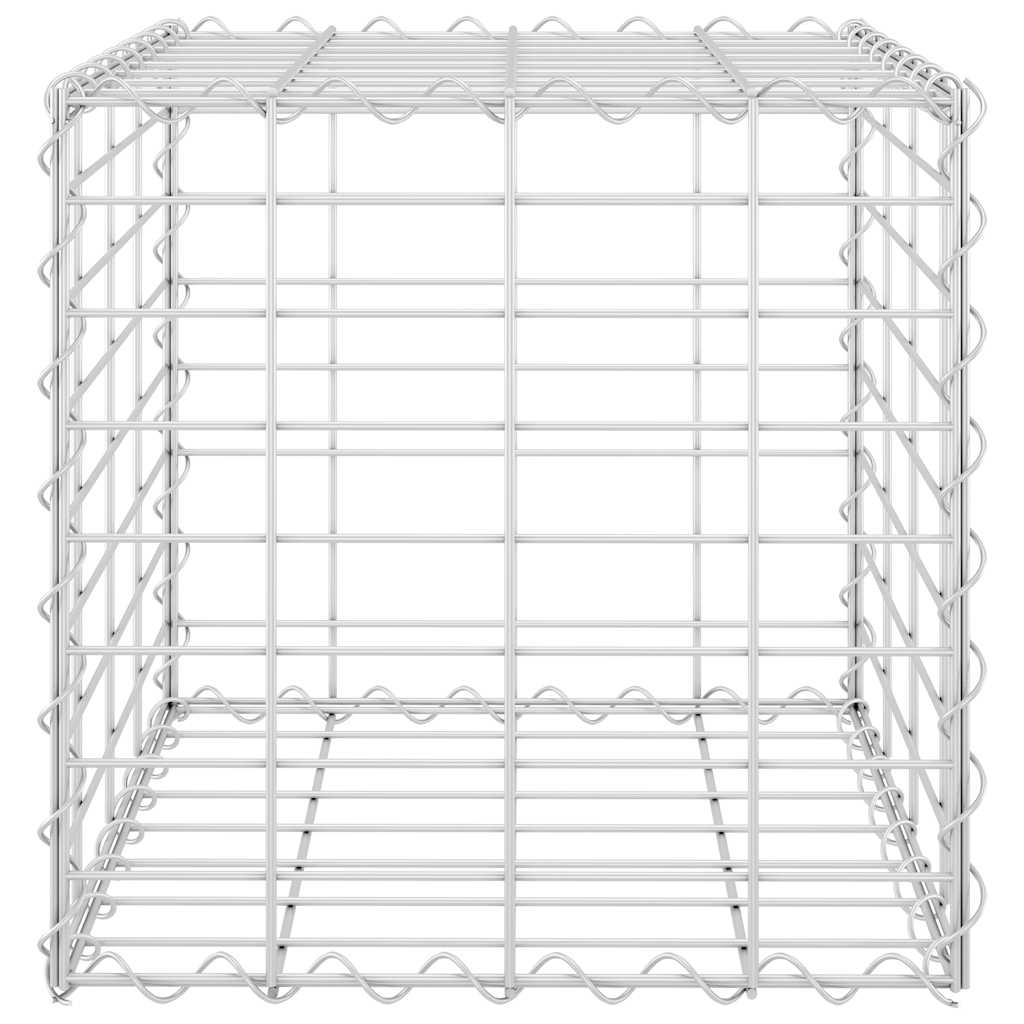 vidaXL Strat înălțat cub gabion, 40 x 40 x 40 cm, sârmă de oțel