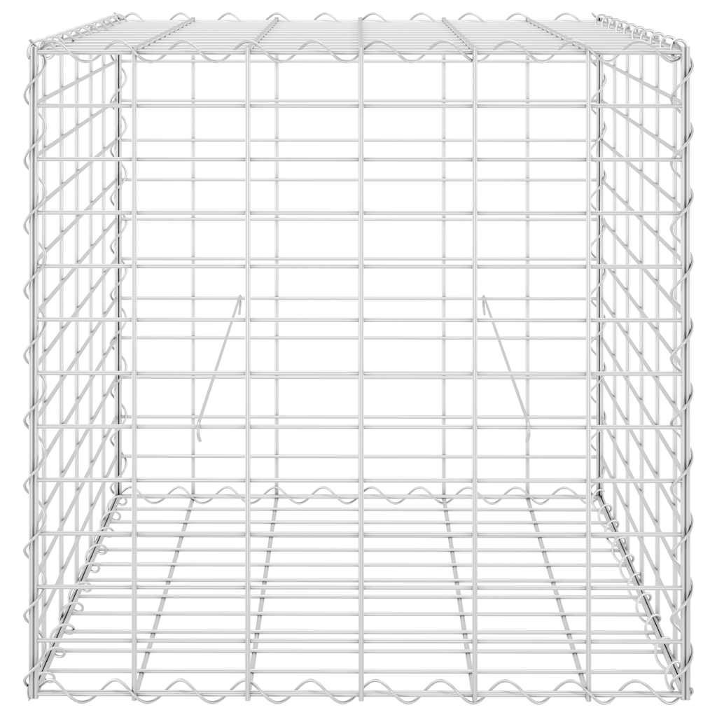 vidaXL Strat înălțat cub gabion, 60 x 60 x 60 cm, sârmă de oțel