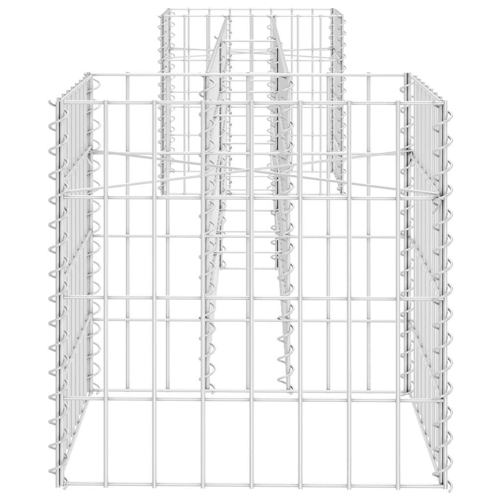 vidaXL Jardinieră gabion în formă de H, 260 x 40 x 40 cm, sârmă oțel