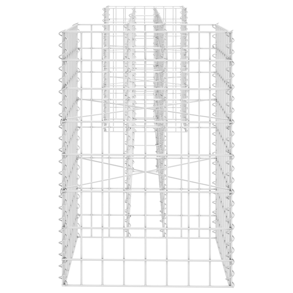 vidaXL Jardinieră gabion în formă de H, sârmă oțel, 260 x 40 x 60 cm