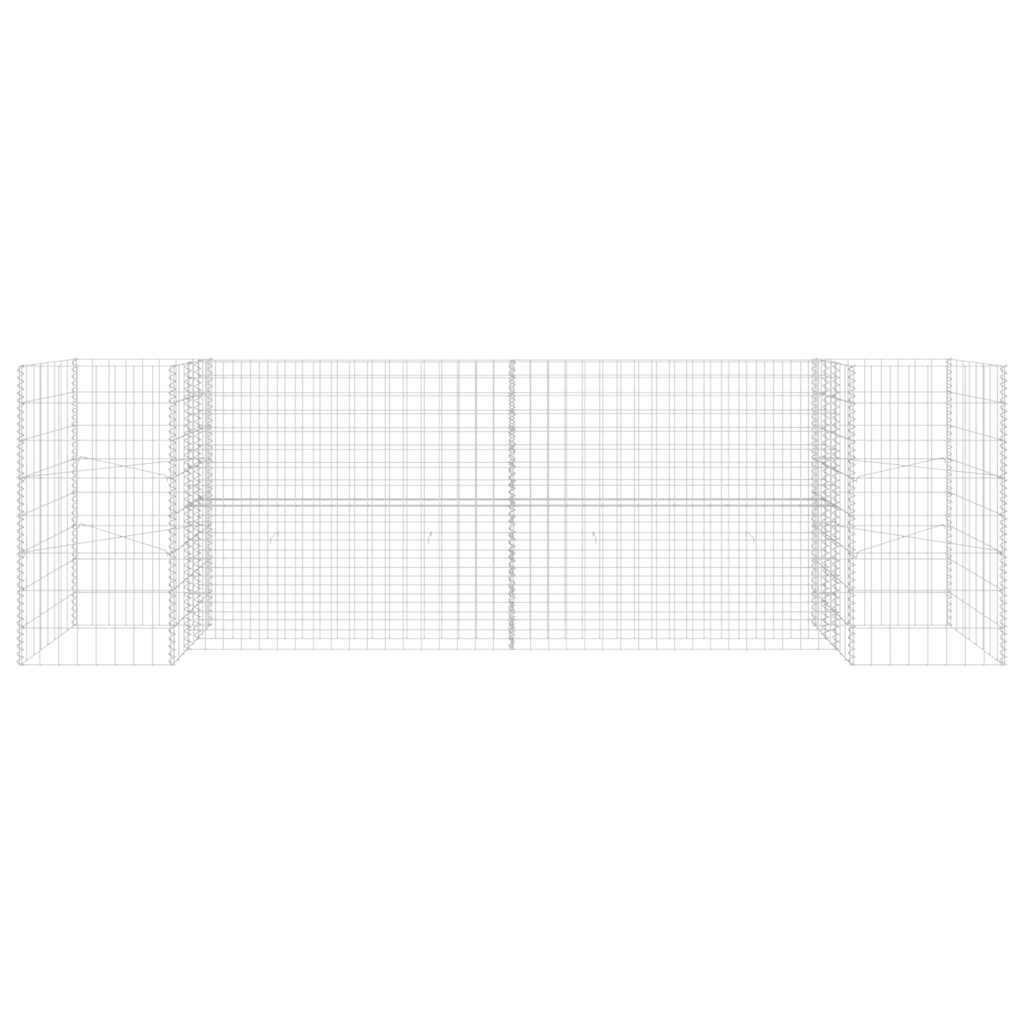 vidaXL Jardinieră gabion în formă de H, 260 x 40 x 80 cm, sârmă oțel vidaXL Jardinieră gabion în formă de H, 260 x 40 x 80 cm, sârmă oțel