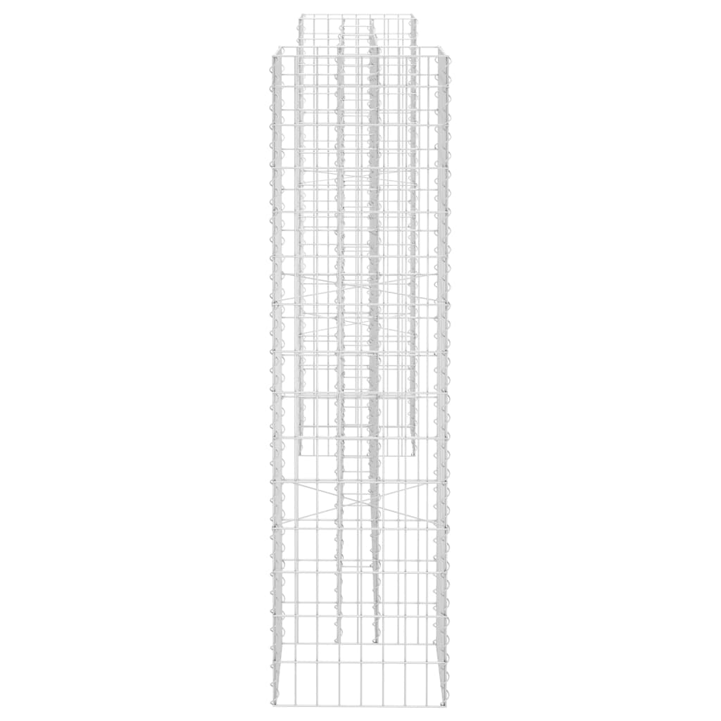 vidaXL Jardinieră gabion în formă de H, sârmă oțel, 260 x 40 x 150 cm