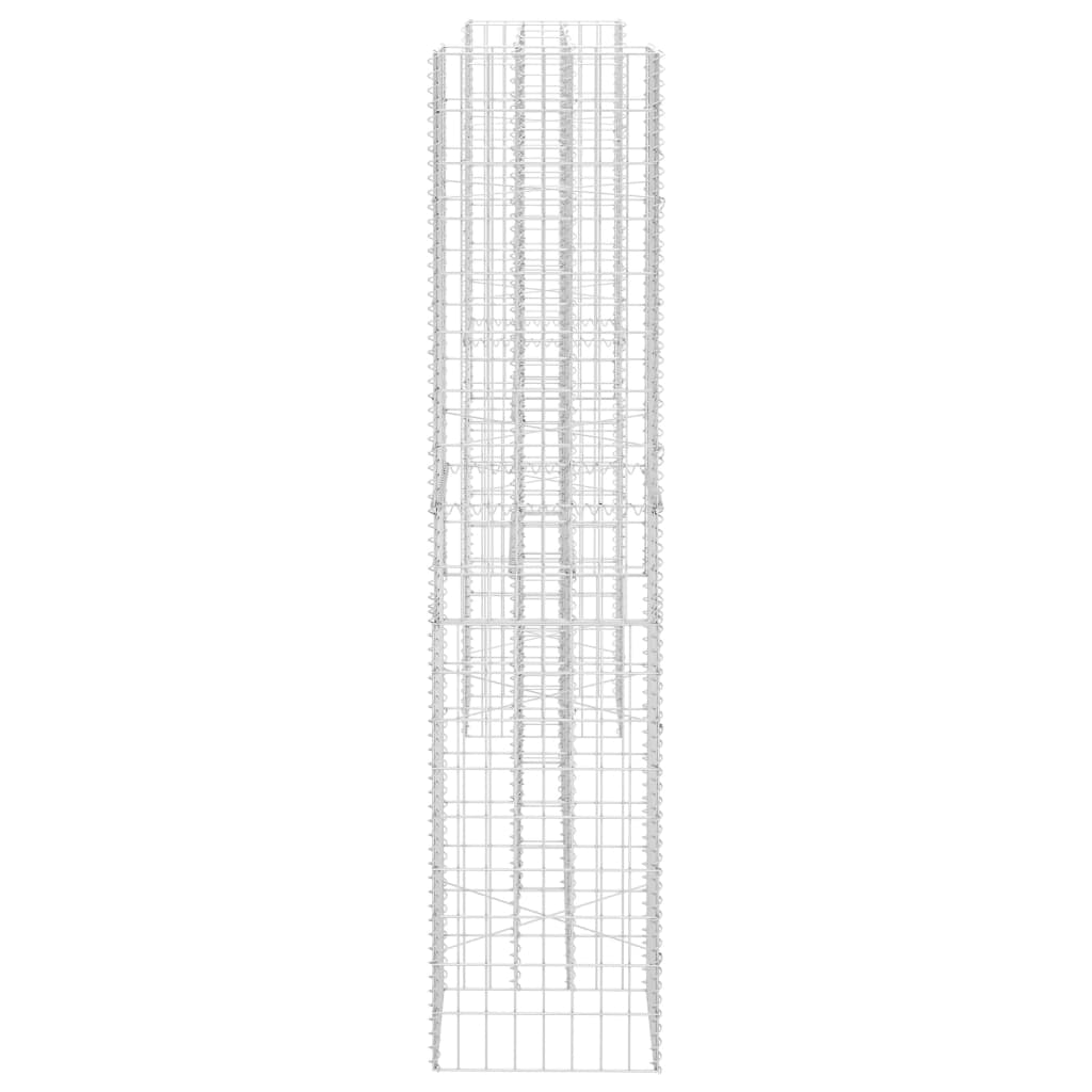 vidaXL Jardinieră gabion în formă de H, 260 x 40 x 180 cm, sârmă oțel