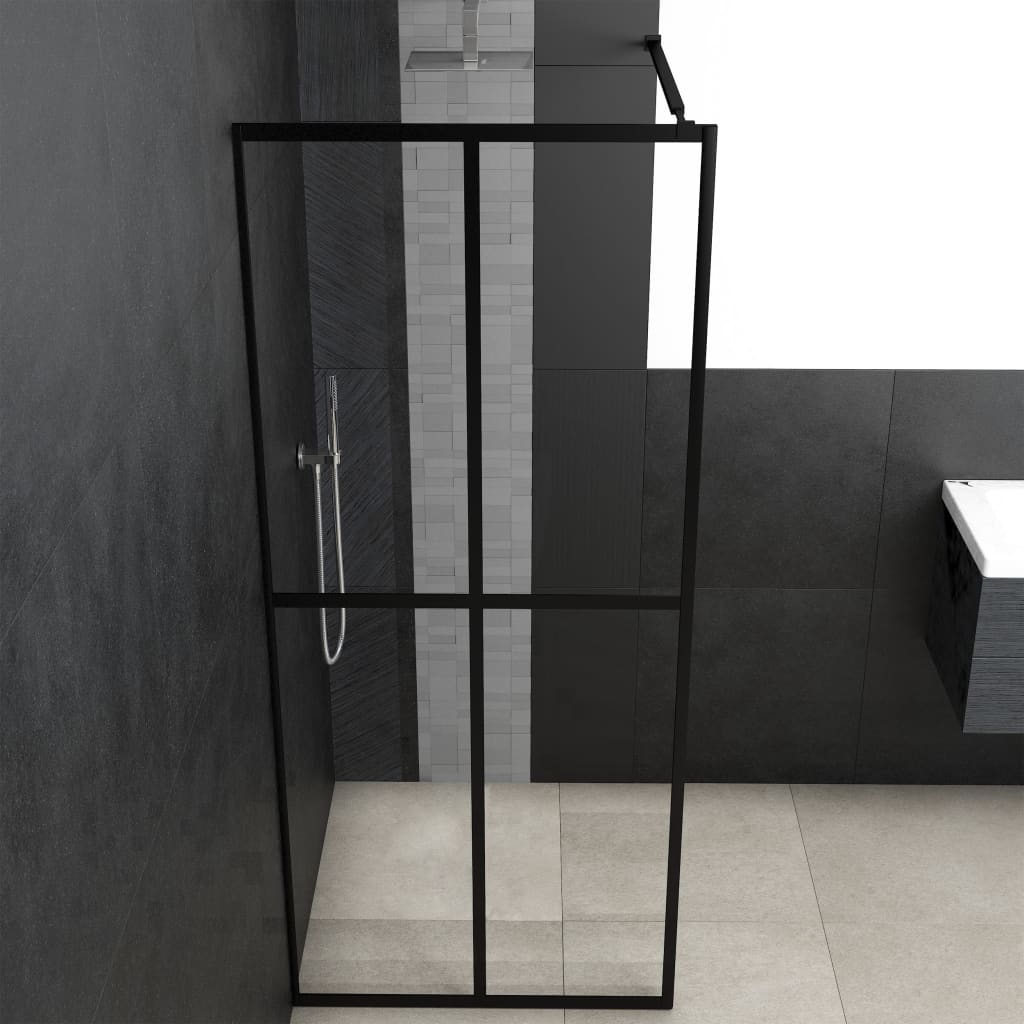vidaXL Paravan duș walk-in, 80x195 cm, sticlă securizată transparentă vidaXL Paravan duș walk-in, 80x195 cm, sticlă securizată transparentă