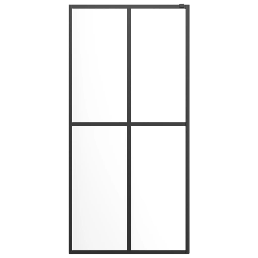 vidaXL Paravan duș walk-in, 80x195 cm, sticlă securizată transparentă vidaXL Paravan duș walk-in, 80x195 cm, sticlă securizată transparentă