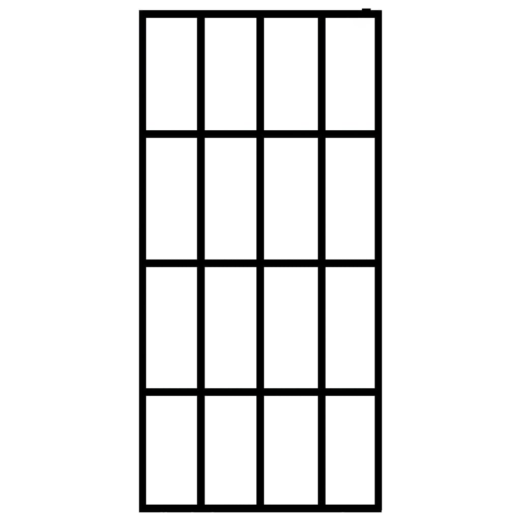 vidaXL Paravan de duș walk-in, 100x195 cm, sticlă securizată mată vidaXL Paravan de duș walk-in, 100x195 cm, sticlă securizată mată
