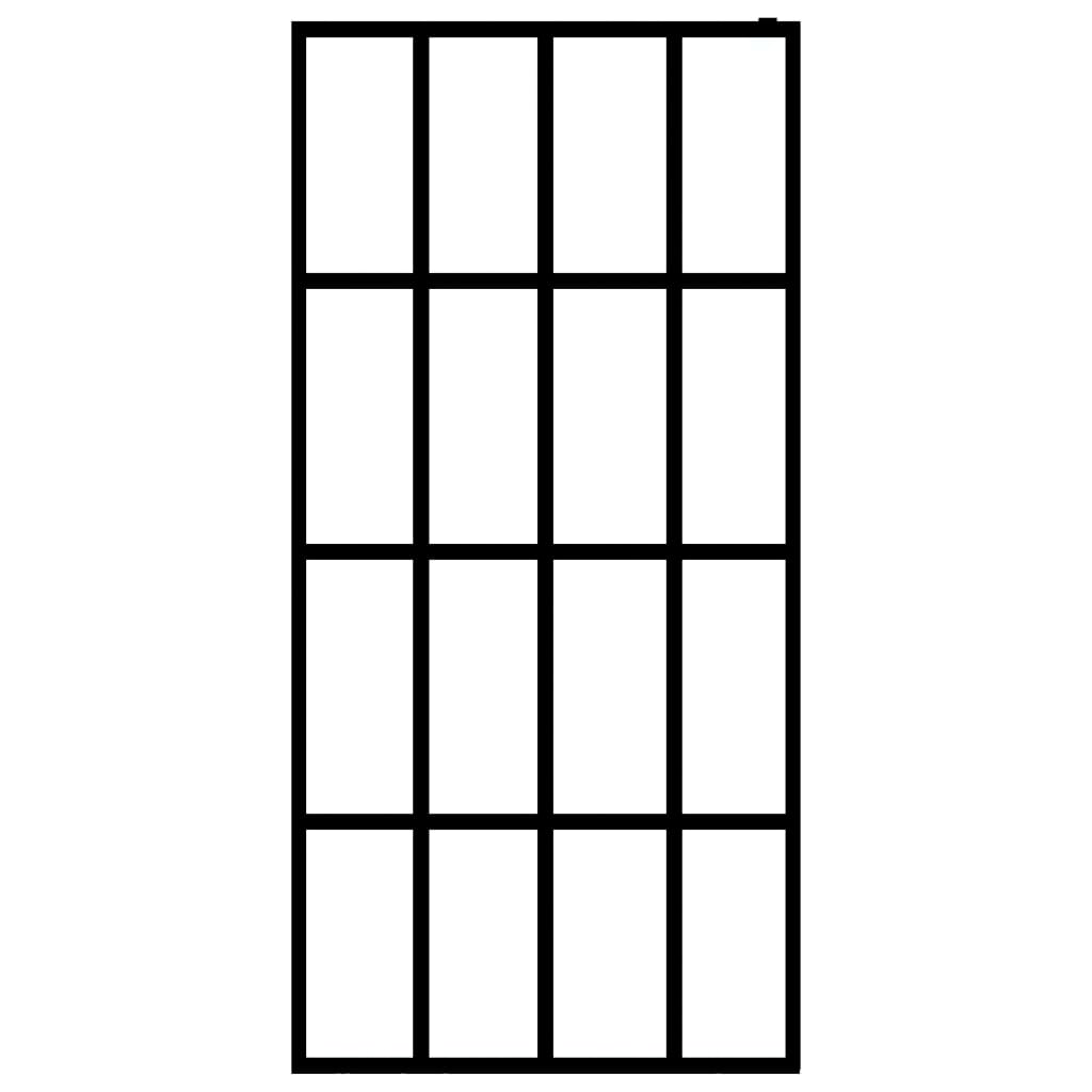 vidaXL Paravan de duș walk-in, 140x195 cm, sticlă securizată mată vidaXL Paravan de duș walk-in, 140x195 cm, sticlă securizată mată