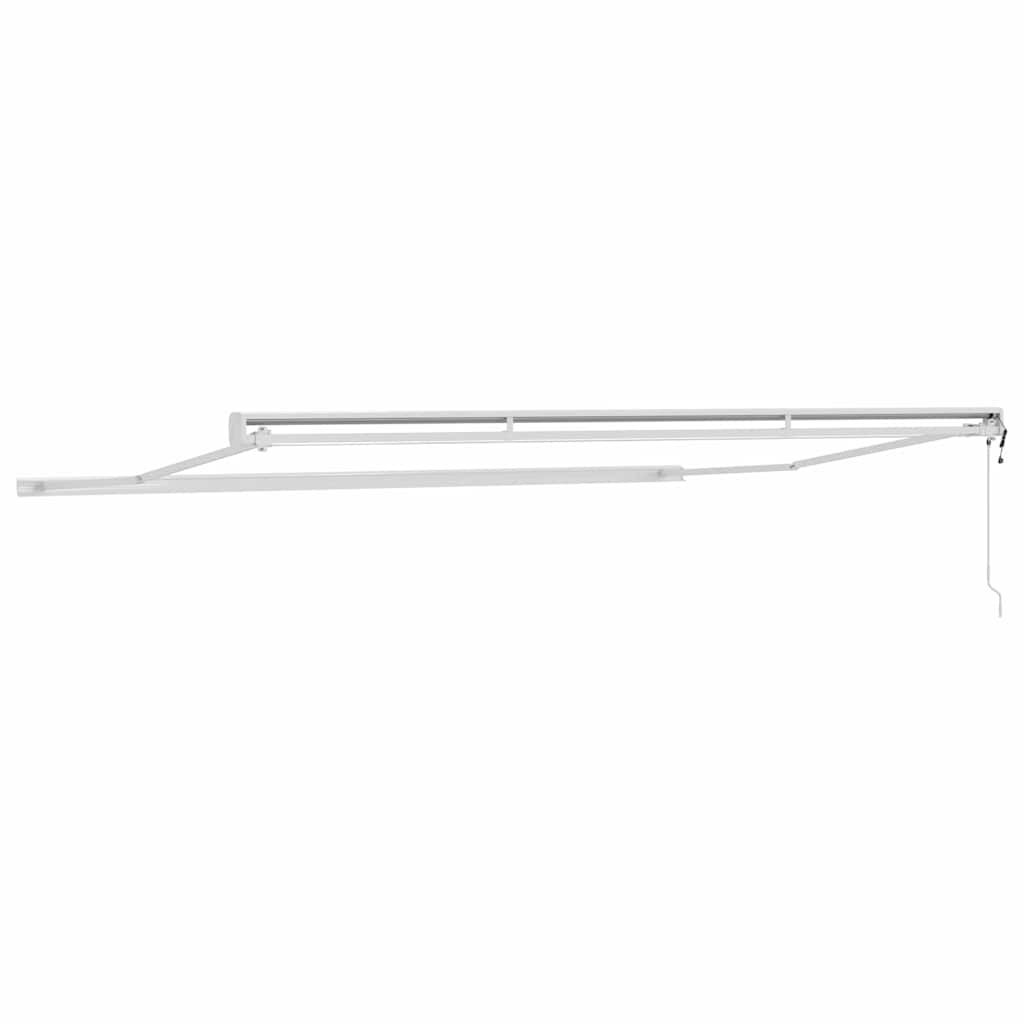 Copertină Alb 5 x 3 m Metal