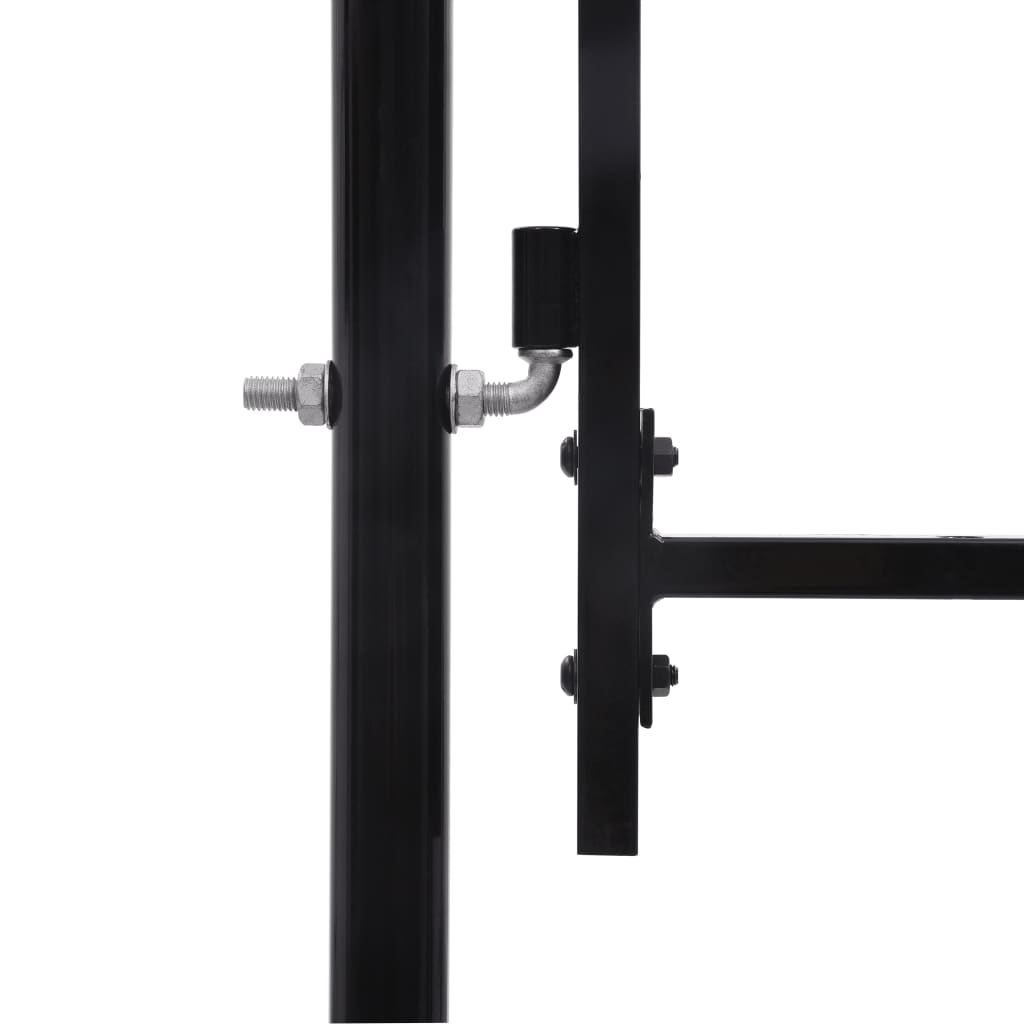 vidaXL Poartă de gard cu două uși, cu vârfuri de suliță, 400 x 248 cm vidaXL Poartă de gard cu două uși, cu vârfuri de suliță, 400 x 248 cm