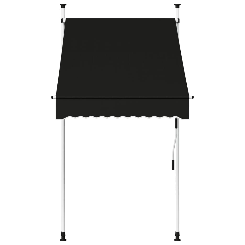 vidaXL Copertină retractabilă manual, antracit, 100 cm