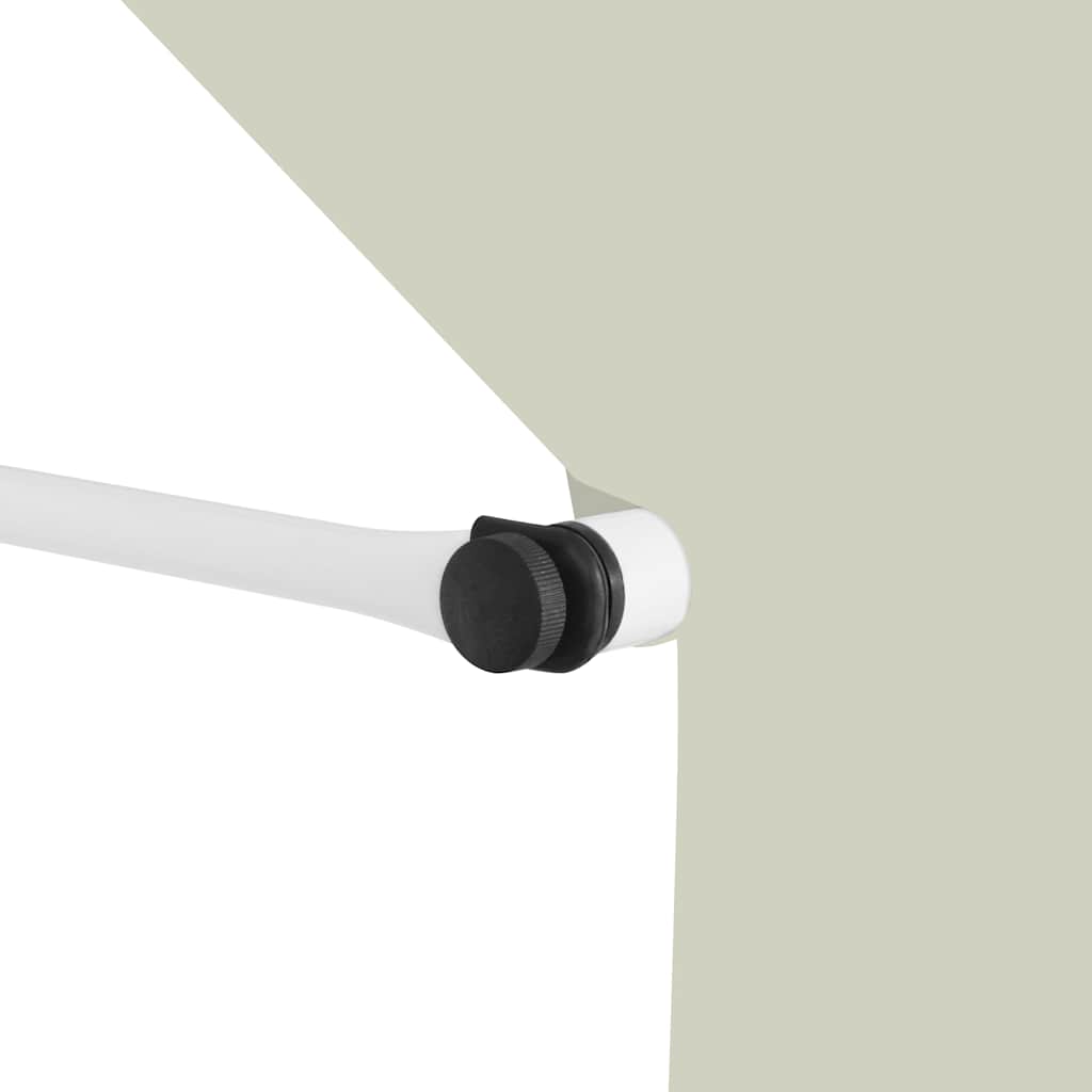 vidaXL Copertină retractabilă manual, crem, 100 cm