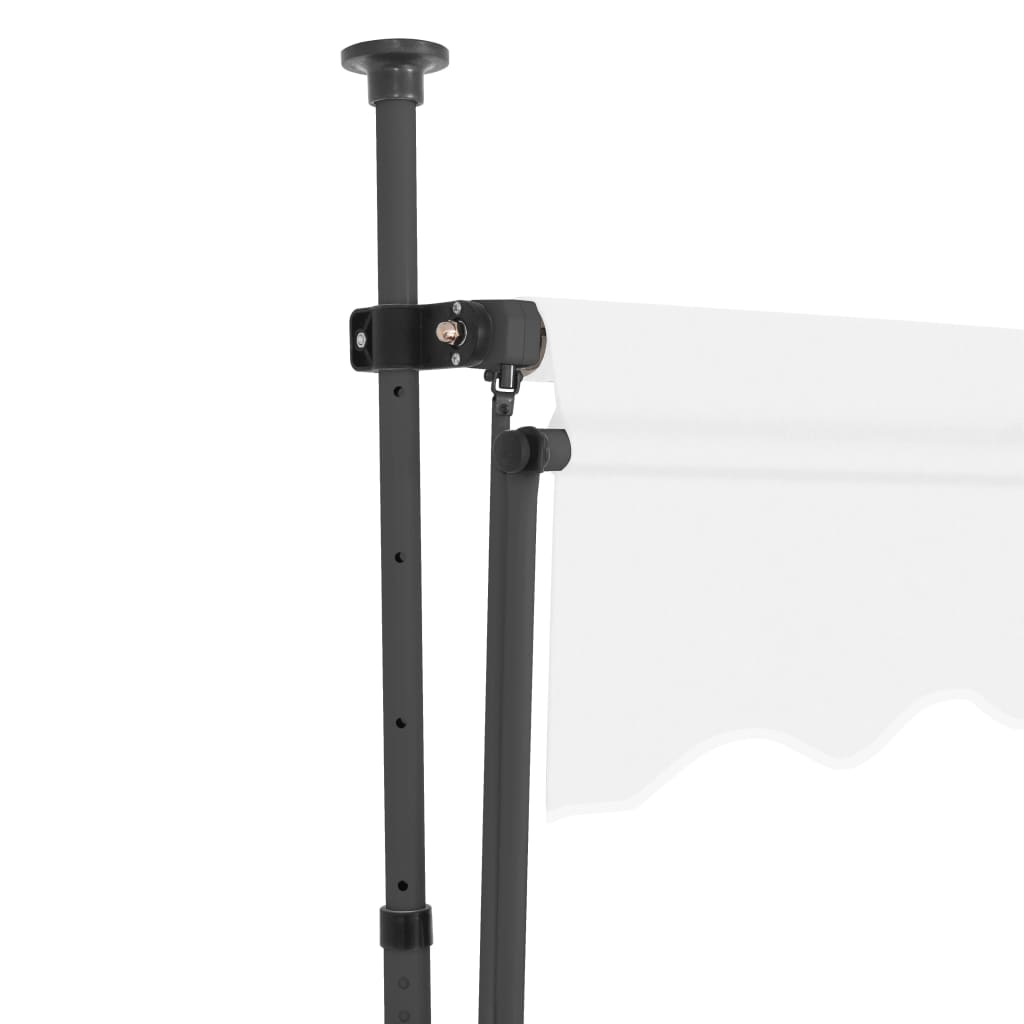 vidaXL Copertină retractabilă manual cu LED, crem, 300 cm
