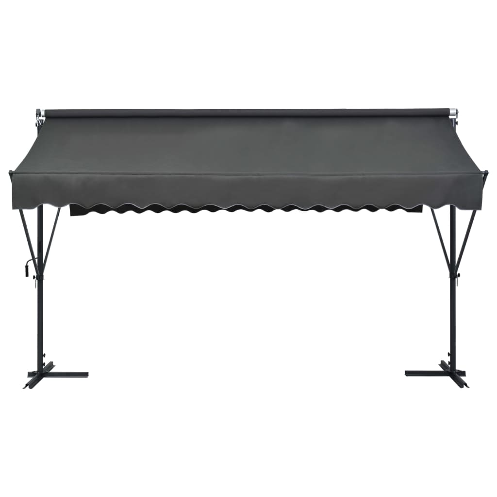 vidaXL Copertină cu structură independentă, antracit, 400 x 300 cm vidaXL Copertină cu structură independentă, antracit, 400 x 300 cm