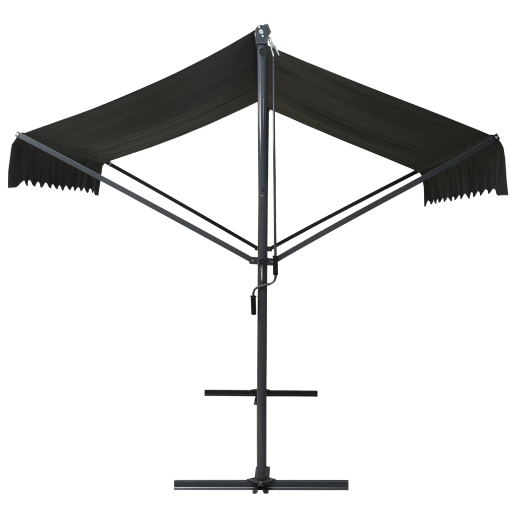 vidaXL Copertină cu structură independentă, antracit, 400 x 300 cm vidaXL Copertină cu structură independentă, antracit, 400 x 300 cm