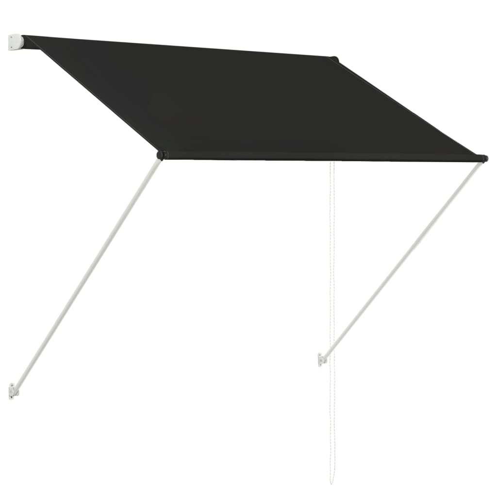 vidaXL Copertină retractabilă, antracit, 100 x 150 cm vidaXL Copertină retractabilă, antracit, 100 x 150 cm