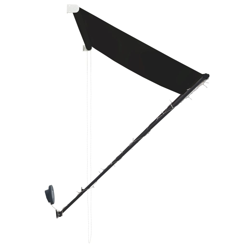 vidaXL Copertină retractabilă cu LED, antracit, 250 x 150 cm