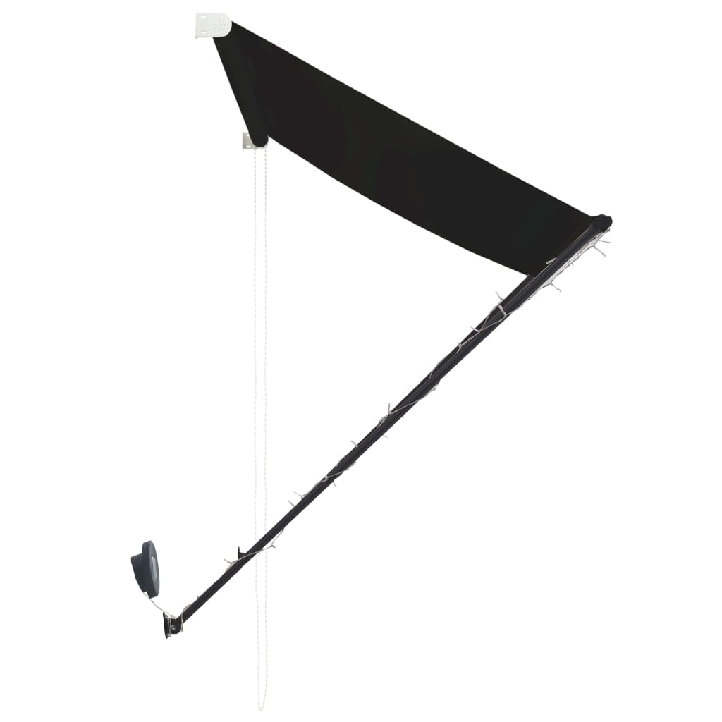vidaXL Copertină retractabilă cu LED, antracit, 300 x 150 cm