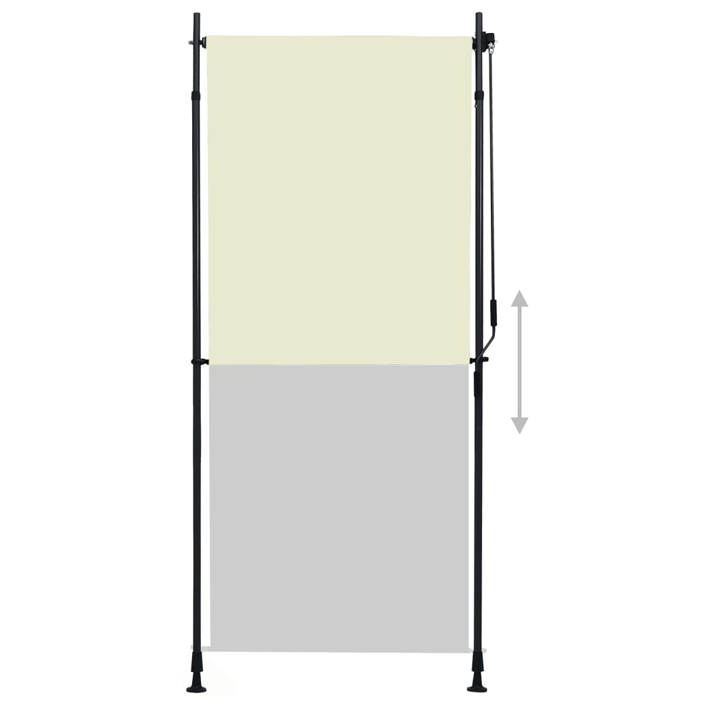 vidaXL Jaluzea tip rulou de exterior, crem, 100 x 270 cm