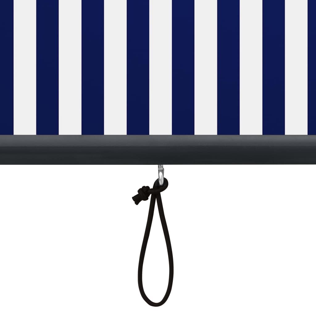 vidaXL Jaluzea tip rulou de exterior, albastru și alb, 60 x 250 cm vidaXL Jaluzea tip rulou de exterior, albastru și alb, 60 x 250 cm