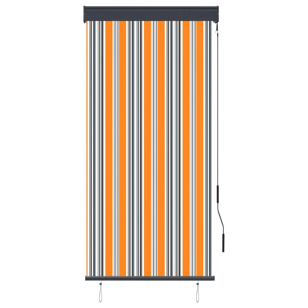 vidaXL Jaluzea tip rulou de exterior, galben și albastru, 80 x 250 cm