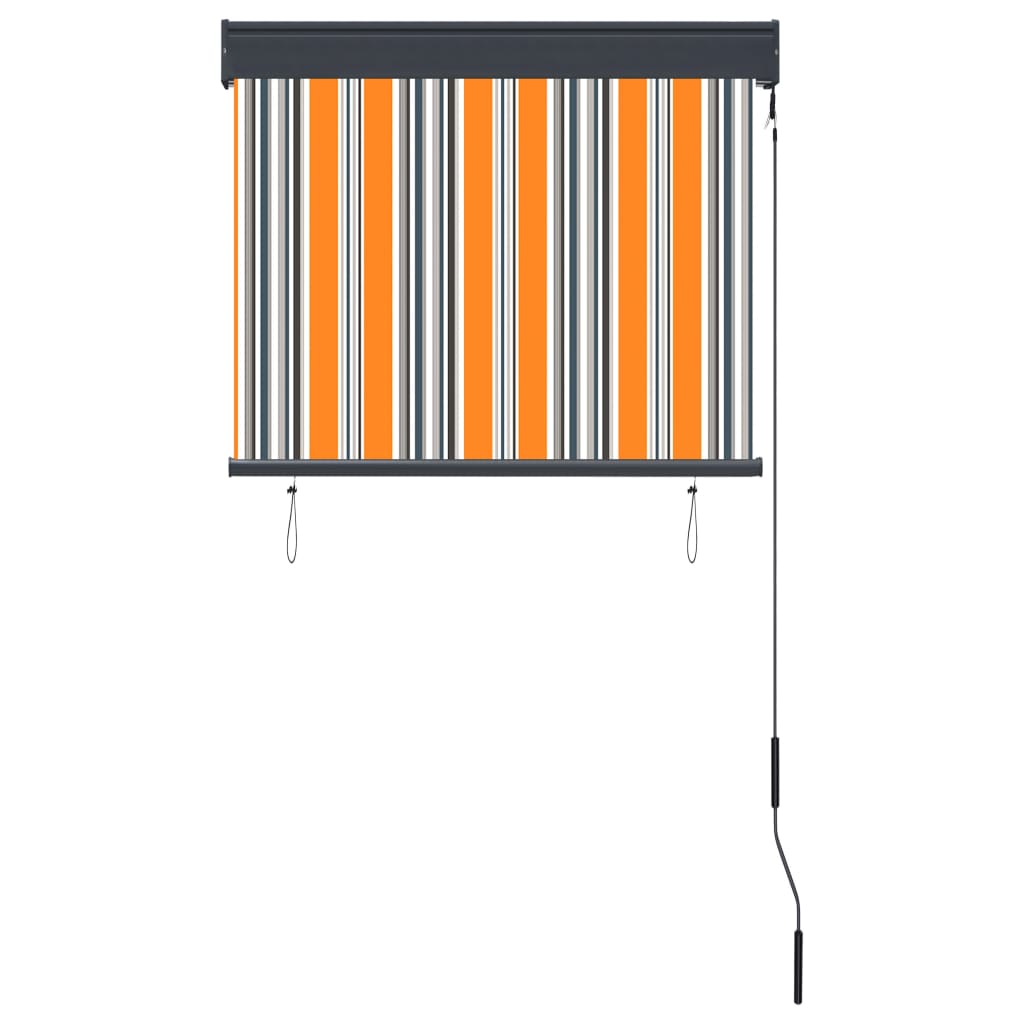 vidaXL Jaluzea tip rulou de exterior, galben și albastru, 80 x 250 cm