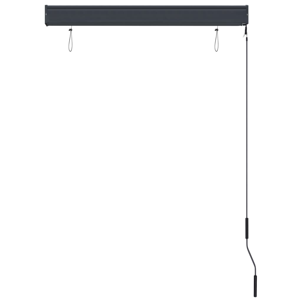 vidaXL Jaluzea tip rulou de exterior, albastru și alb, 100 x 250 cm