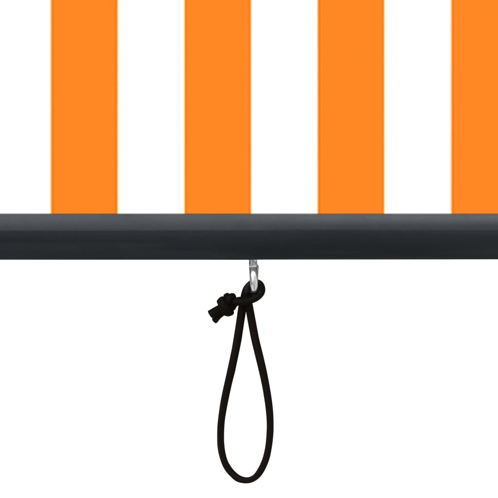 vidaXL Jaluzea tip rulou de exterior, alb și portocaliu, 100 x 250 cm vidaXL Jaluzea tip rulou de exterior, alb și portocaliu, 100 x 250 cm