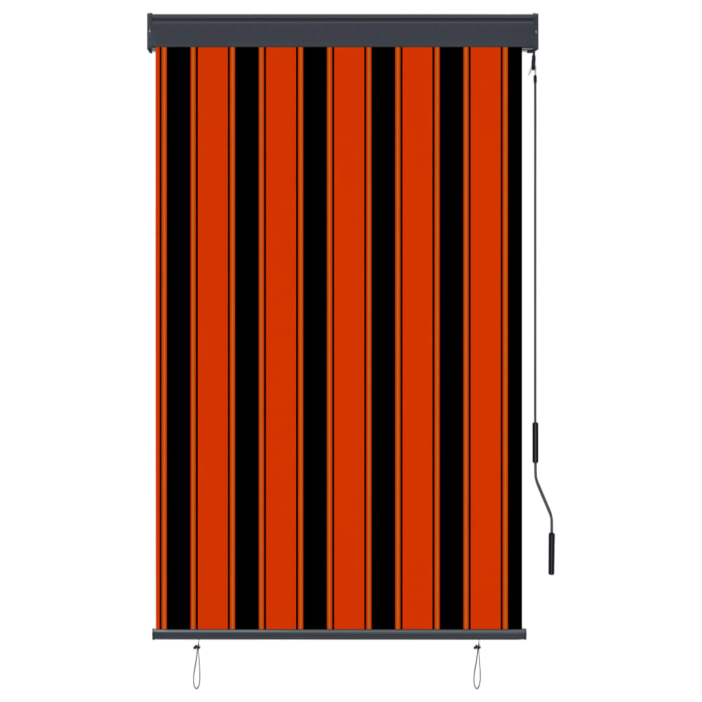 vidaXL Jaluzea tip rulou de exterior, portocaliu și maro, 100 x 250 cm vidaXL Jaluzea tip rulou de exterior, portocaliu și maro, 100 x 250 cm