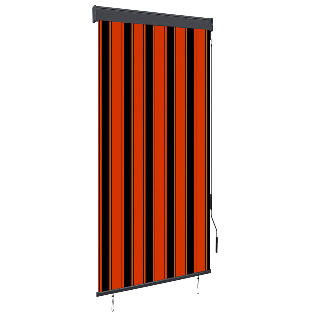 vidaXL Jaluzea tip rulou de exterior, portocaliu și maro, 100 x 250 cm vidaXL Jaluzea tip rulou de exterior, portocaliu și maro, 100 x 250 cm