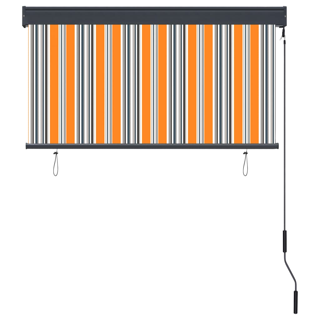 vidaXL Jaluzea tip rulou de exterior, galben și albastru, 120 x 250 cm vidaXL Jaluzea tip rulou de exterior, galben și albastru, 120 x 250 cm