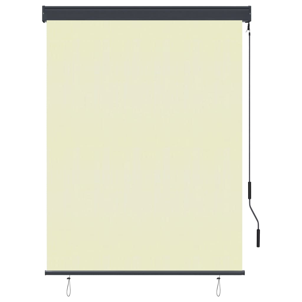 vidaXL Jaluzea tip rulou de exterior, crem, 120 x 250 cm vidaXL Jaluzea tip rulou de exterior, crem, 120 x 250 cm