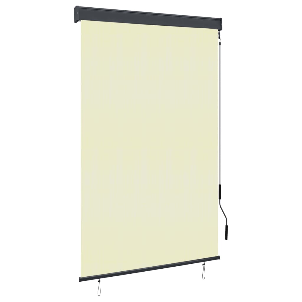 vidaXL Jaluzea tip rulou de exterior, crem, 120 x 250 cm vidaXL Jaluzea tip rulou de exterior, crem, 120 x 250 cm