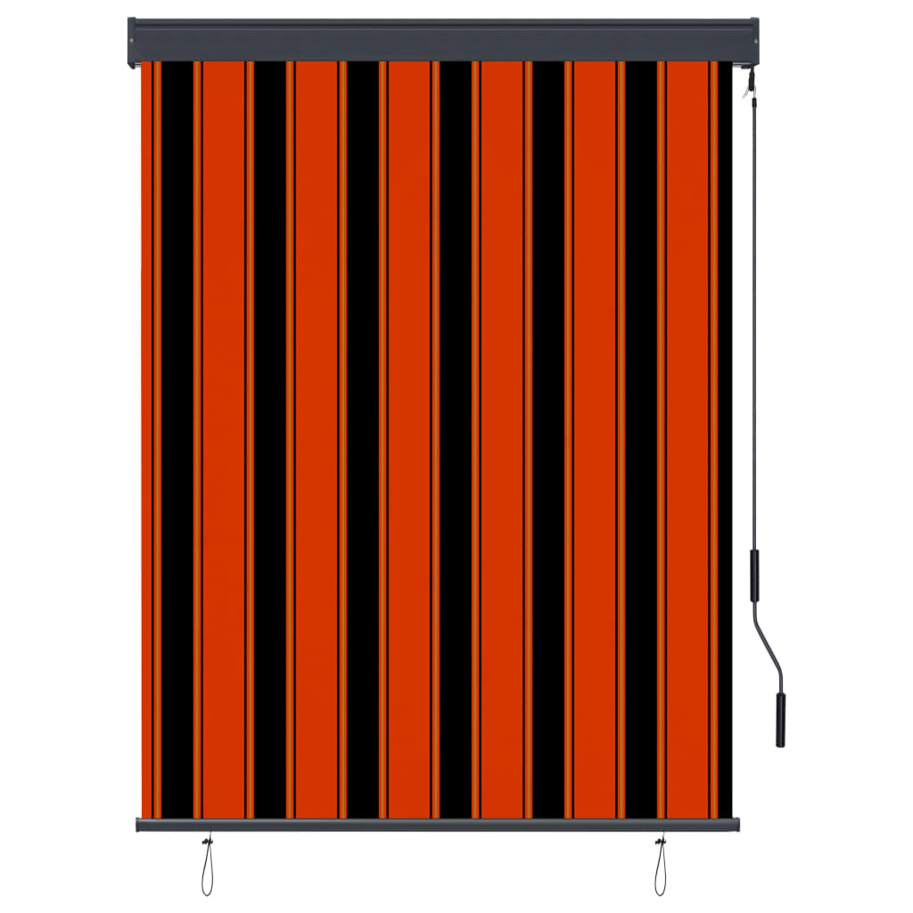 vidaXL Jaluzea tip rulou de exterior, portocaliu și maro, 120 x 250 cm vidaXL Jaluzea tip rulou de exterior, portocaliu și maro, 120 x 250 cm