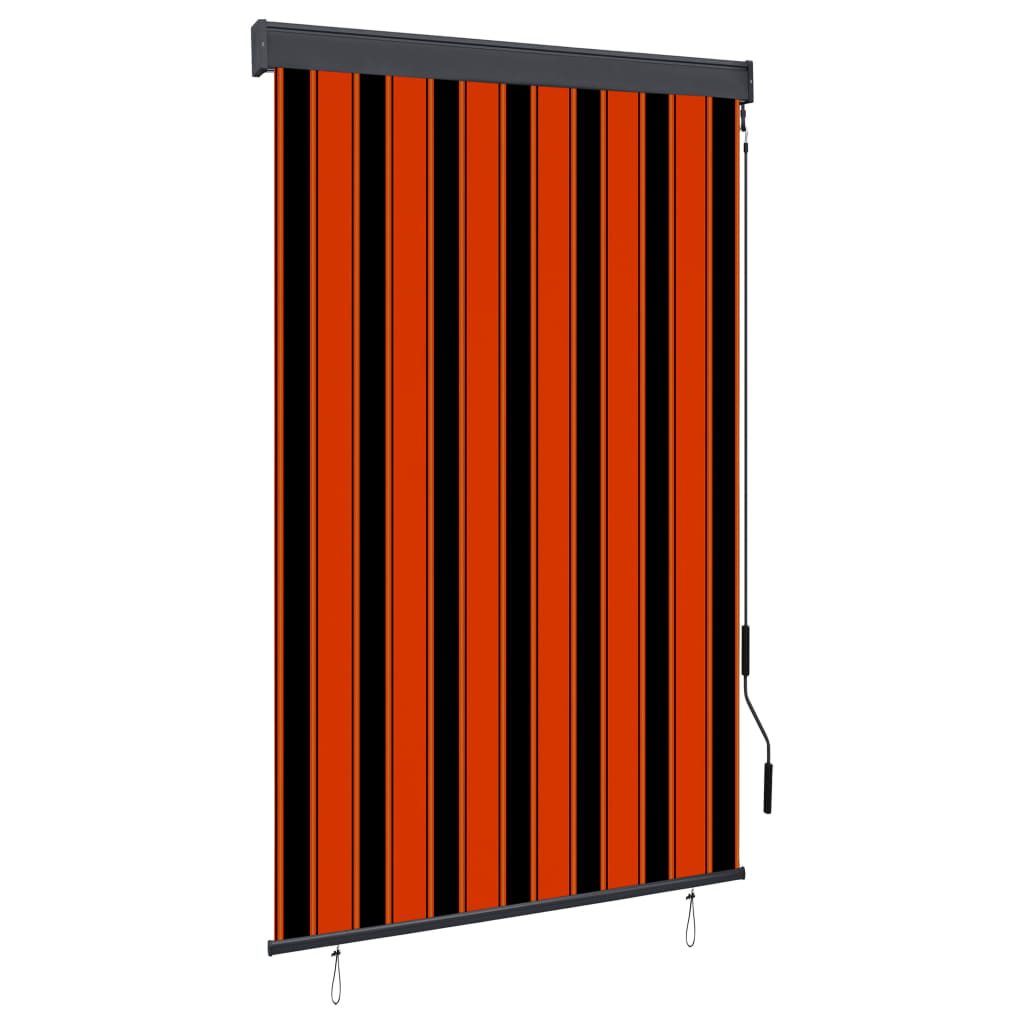 vidaXL Jaluzea tip rulou de exterior, portocaliu și maro, 120 x 250 cm vidaXL Jaluzea tip rulou de exterior, portocaliu și maro, 120 x 250 cm