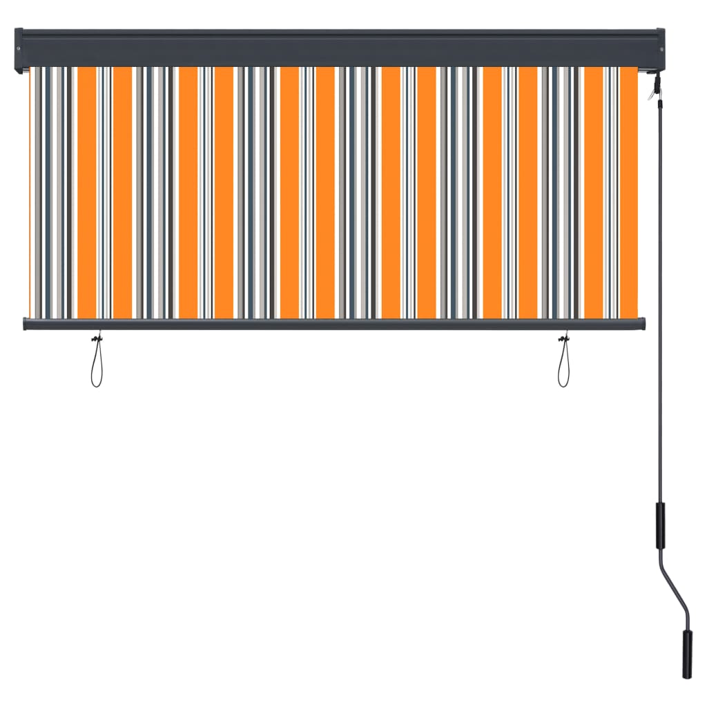 vidaXL Jaluzea tip rulou de exterior, galben și albastru, 140 x 250 cm vidaXL Jaluzea tip rulou de exterior, galben și albastru, 140 x 250 cm