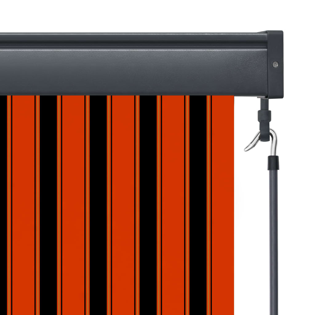 vidaXL Jaluzea tip rulou de exterior, portocaliu și maro, 140 x 250 cm vidaXL Jaluzea tip rulou de exterior, portocaliu și maro, 140 x 250 cm